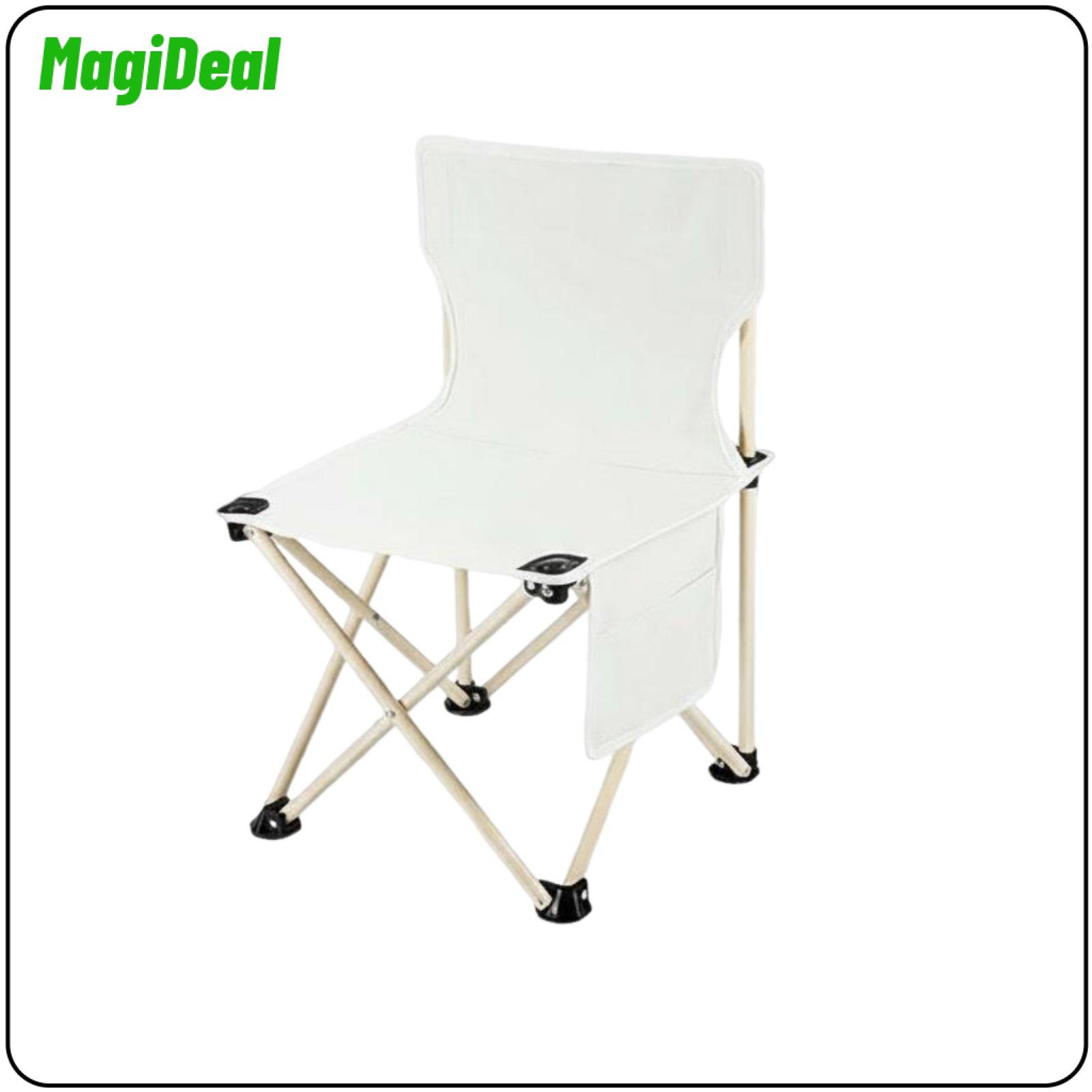 Outdoor Folding Chair Foldable Design Beach Chair with Backrest Multipurpose Foldable Fishing Stool for Anglers, Artists, Hiking, Travel, Backyard