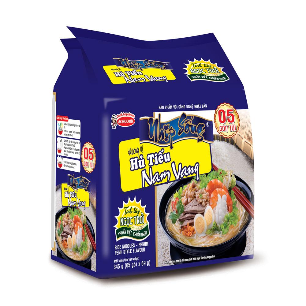 [Co.op Online] - Hủ tiếu Nhịp Sống nam vang bịch 345g (5 gói x 69g)