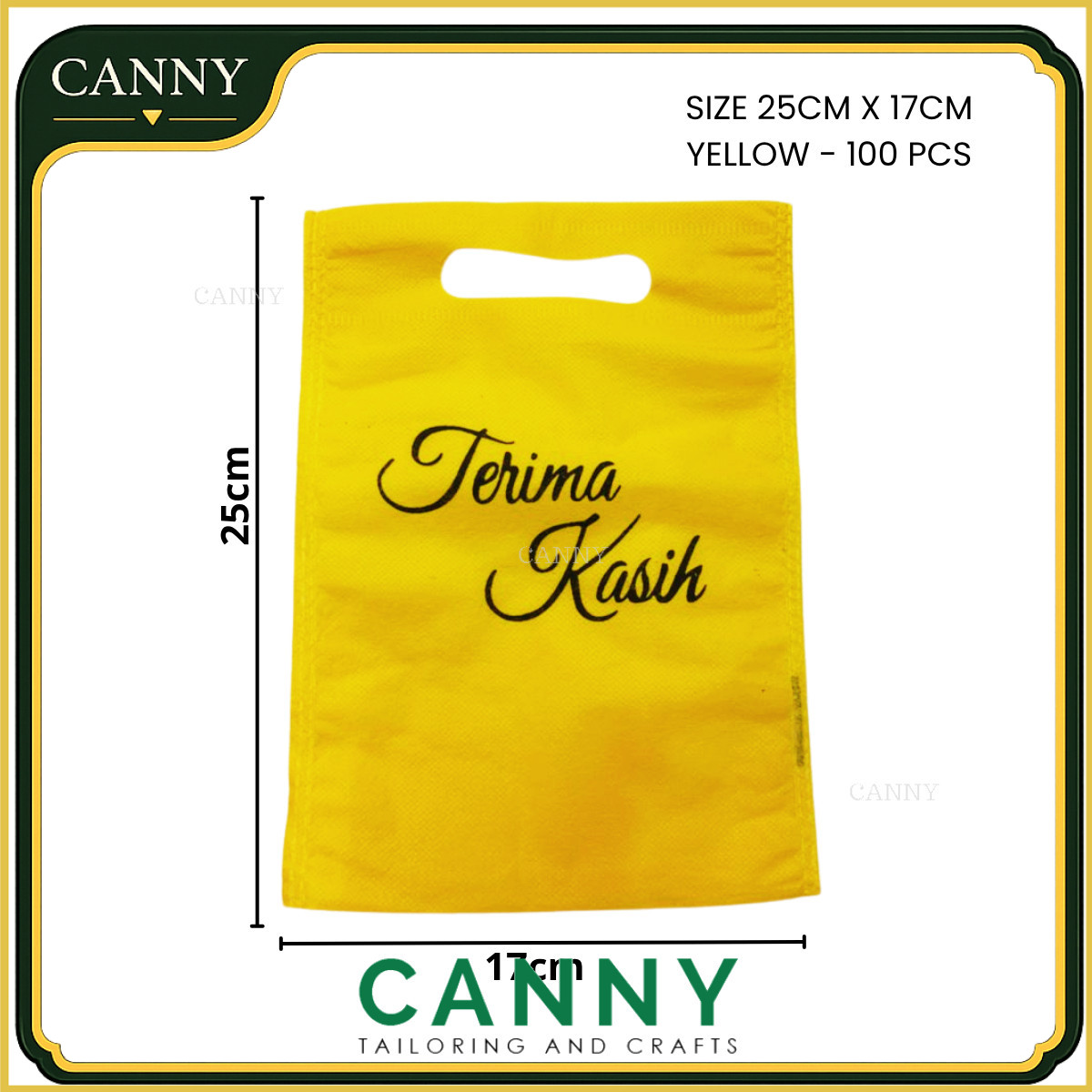 (100pcs) Beg Woven Beg Kain Bajet Murah / Non Woven Bag for Goodies / Doorgift Bag / Bag Kenduri Kahwin