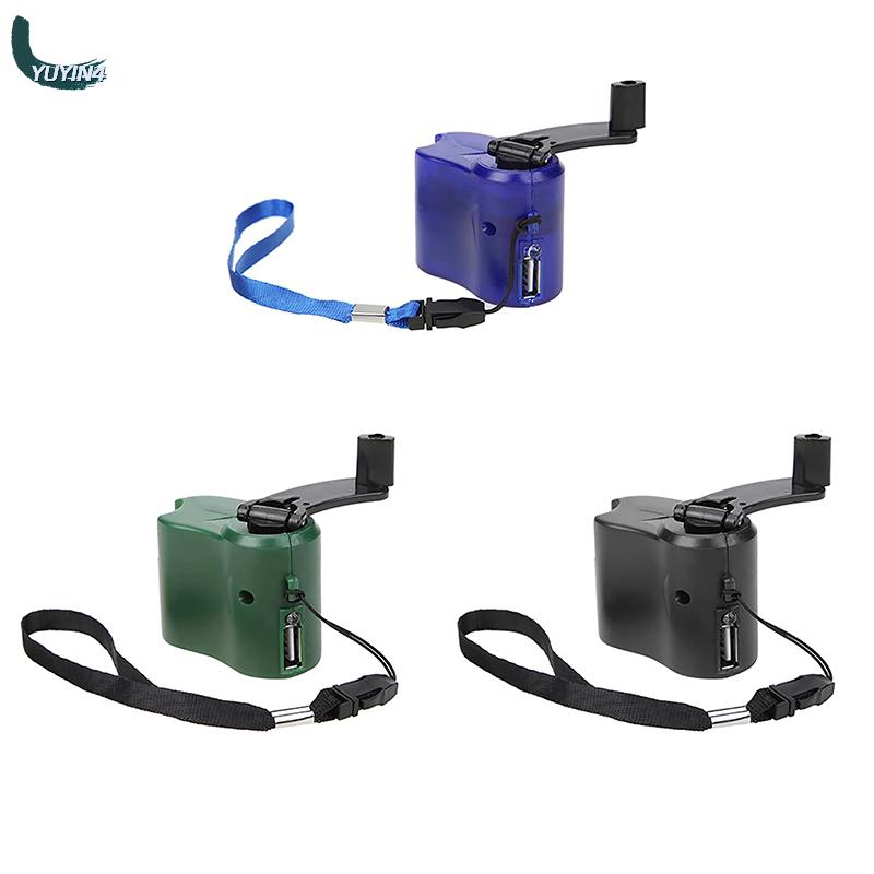 YUYIN4 USB khẩn cấp Tay cranking Dynamo du lịch ngoài trời cắm trại sạc khẩn cấp cho phổ sạc sạc du lịch tiện ích