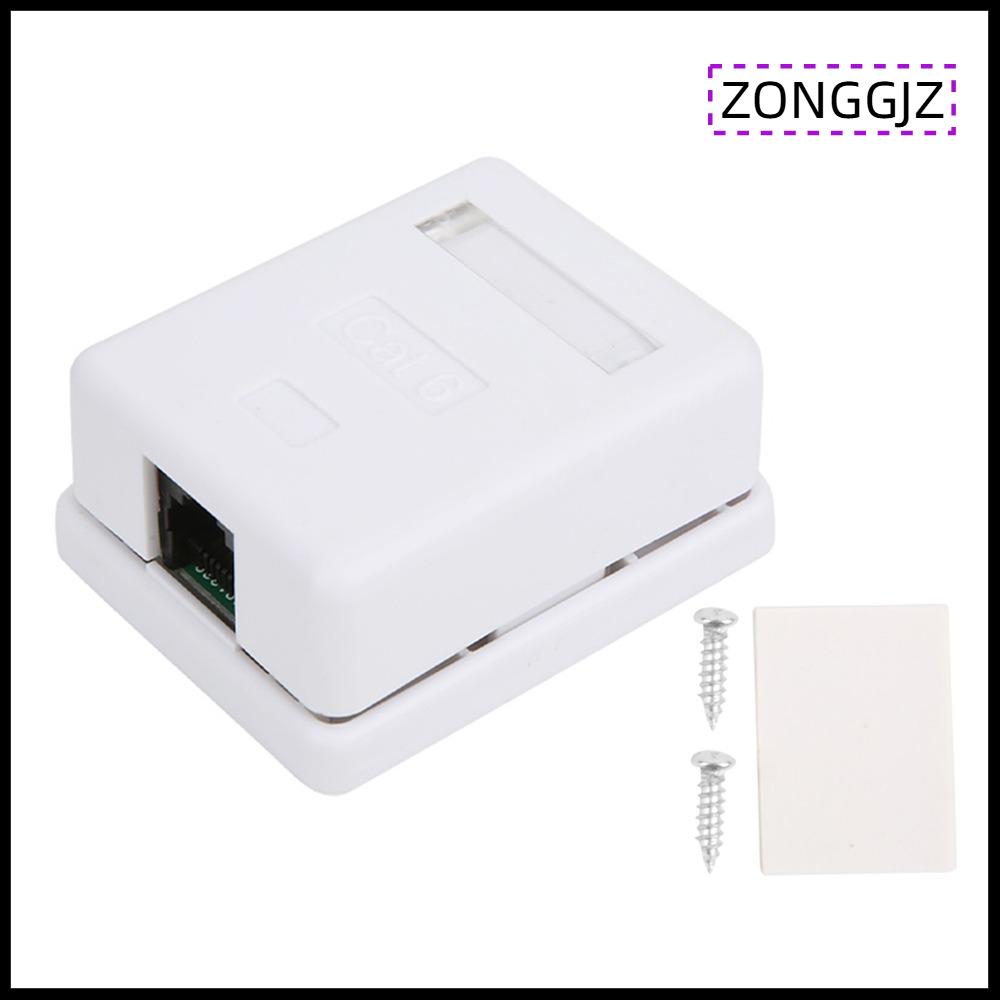 ZONGGJZ MALL 255 2Pcs RJ45-8P8C แปลเป็นภาษาไทย กล่องติดตั้งบนพื้นผิว RJ45 แคท6 ไม่มีการป้องกัน กล่องติดตั้งบนพื้นผิว กล่องเครือข่าย เอบีเอส กล่องติดตั้ง ใช้สำหรับเดสก์ท็อป ราคา 138 บาท*ส่งฟรี