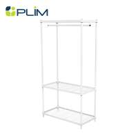 [ซื้อ2ชิ้น ลดเพิ่ม200.-] PLIM  ตู้เสื้อผ้าราวแขวน  LINEAR WR90-1-180 สีขาว จัดส่งโดย HomePro