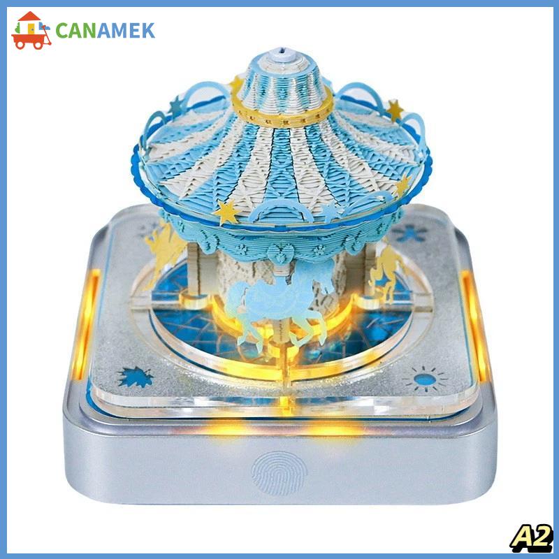 CANAMEK Lịch Bàn 2027 sáng với đèn LED để Lập kế hoạch liền mạch và màn hình xé rách 3D