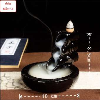 Thác Khói Ngược Dùng Xông Đốt Nụ Trầm Hương -Thác Khói Bằng Gốm