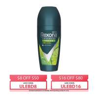 Rexona Men Natural Fresh Lime Cool Roll - On 50ML Deodorant For Men