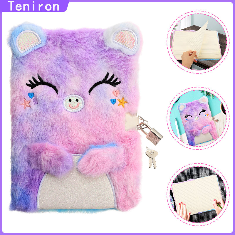 Teniron Nhật ký bé gái Nhật ký bí mật trọng Nhật ký có khóa Sổ tay viết đáng bé gái