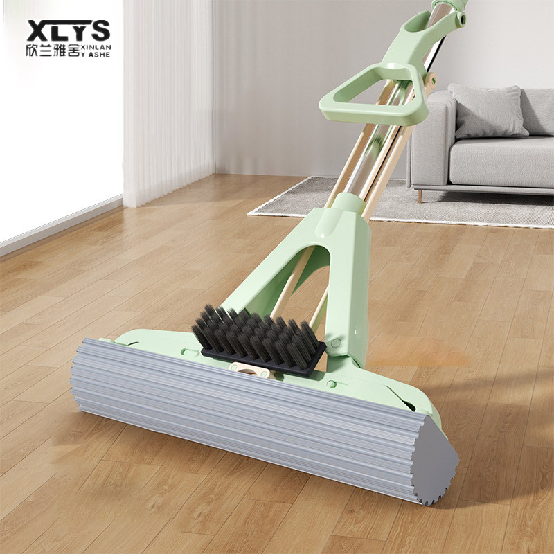 mop Household absorbent mop Sponge dragging glue Cotton mop Hand-free washing Floor mop ราคา 344 บาท*ส่งฟรี