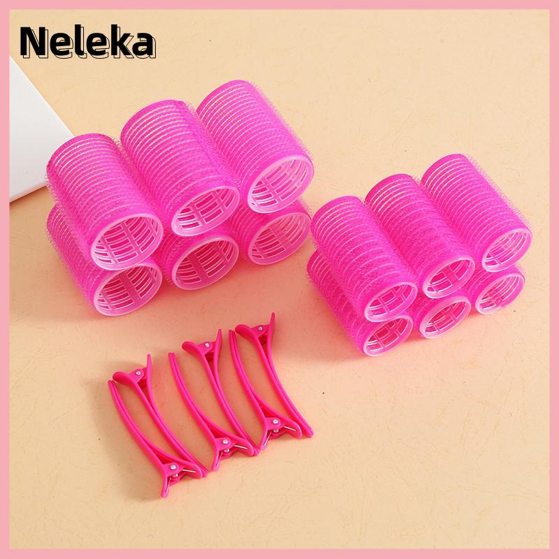 【Neleka】💖【HOT SALE】🎈🎈 24 cái bộ Tự Grip Tóc Con Lăn Không Có Nhiệt Tóc Clip Dụng Cụ Uốn Heatless Curls Tóc Bangs Khối Lượng Tự Dính Móc Tự Làm Công Cụ Tạo Kiểu - 3