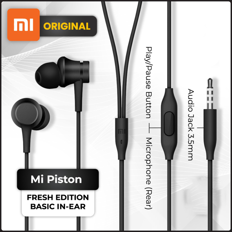 Original Xiaomi Mi Piston In-Ear Headphones Singapore