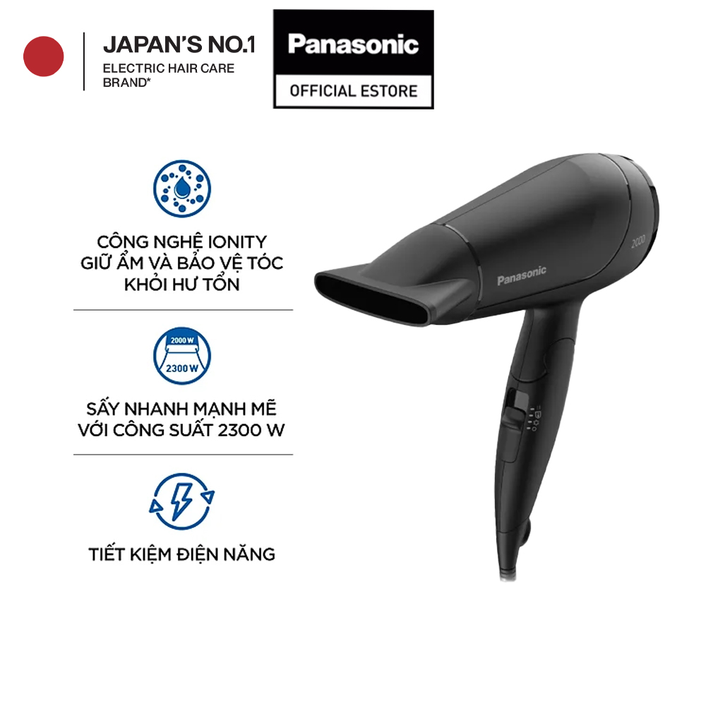 Máy sấy tóc Panasonic EH-ND65-K645 – Công suất tương đương 2300W – Sấy nóng lạnh – Đầu sấy tạo kiểu 11mm - Bảo Hành Chính Hãng 12 tháng