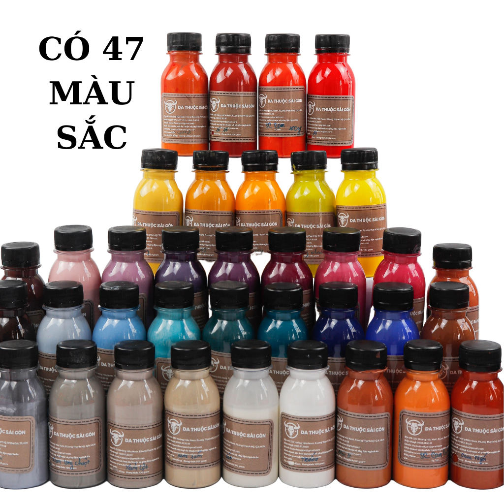 Sơn cạnh da 100 gram dụng để sơn cạnh túi, ví da thật - Da Thuộc Sài Gòn
