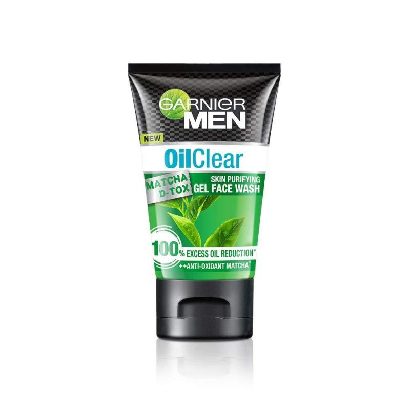 Buy Garnier Men Oil Clear Matcha D-Tox Skin Purifying Gel Face Wash, 100gm Singapore
