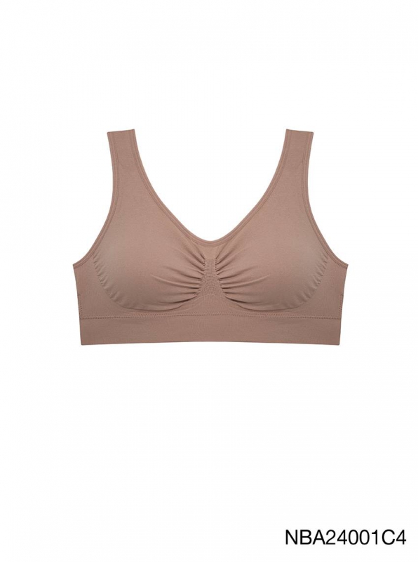 [Online Exclusive] Sabina Habpy lady Level 1 Wireless Bra Style No. NBA24001C4 - Tan ราคา 249 บาท*ส่งฟรี