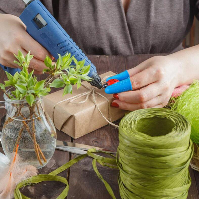 🔥Careyle 3 cái Silicone chống cắt chịu nhiệt ngón tay bảo vệ ngón tay cap nấu ăn công cụ