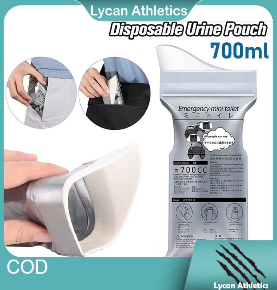 10Pcs 700ML Emergency Pee Bag Portable Disposable Car Urine Vomit Unisex Toilet Bag for Travel
