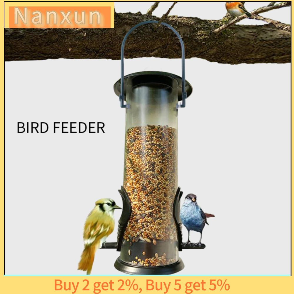 NWSJ 1pc Tự động Treo Ngoài trời Động vật bay Hộp đựng thức ăn cho thú cưng Nhiều lỗ Dụng cụ cho chim thú cưng ăn