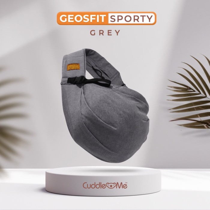 Geosfit Sporty Cuddle Me Gendongan Kaos Bayi Newborn Mshape Craddle Baby Carrier