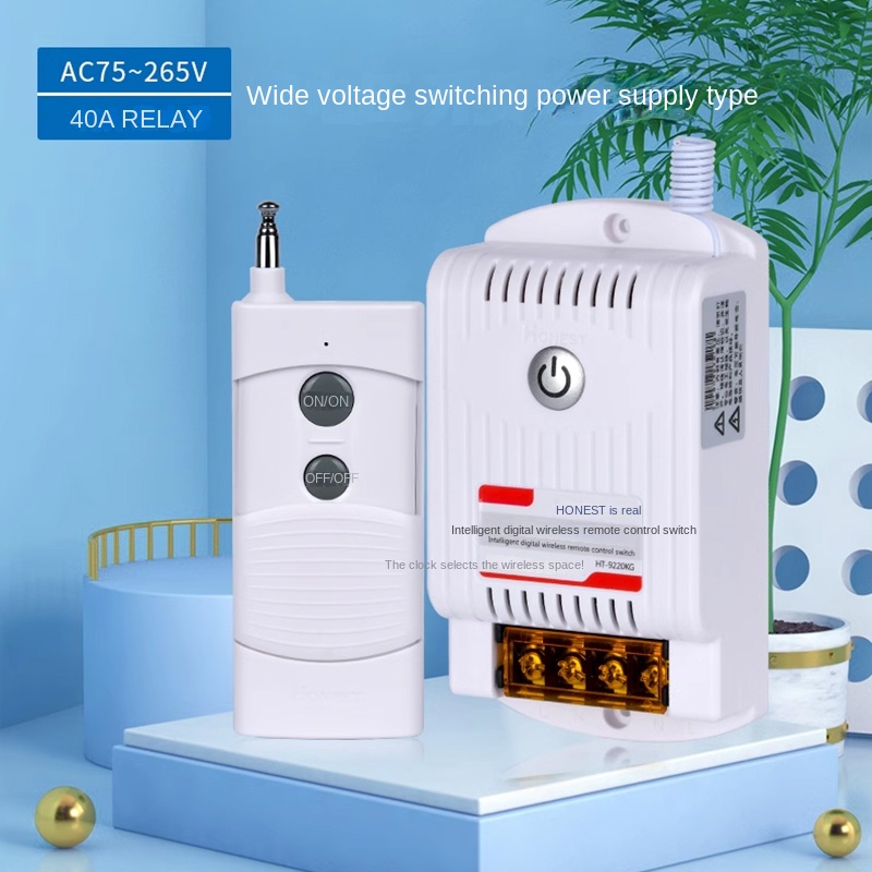 Công Tắc Điều Khiển Từ Xa Honest HT-6220ZRD-1 220V 1km 40A Máy Bơm, Đèn, Tự Động Hóa Thông Minh - 220v1Km 40A Đơn