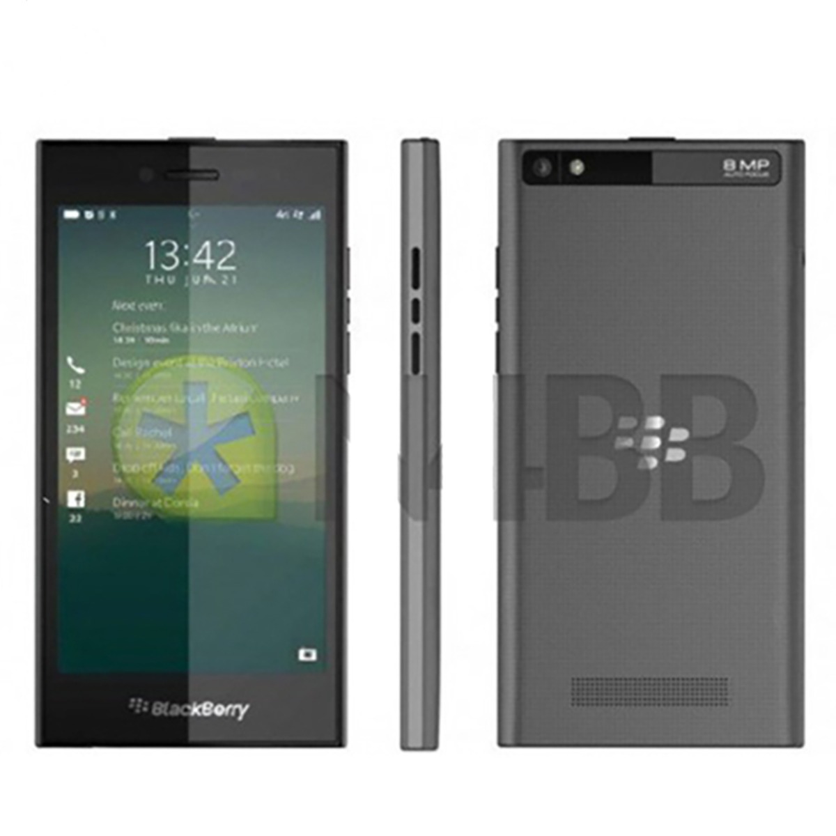 Blackberry Leap Z20 Original Unlocked Dual Core 5.0" 4G TouchScreen 16GB ROM 8MP Camera Mobile Phone ราคา 2,241 บาท*ส่งฟรี