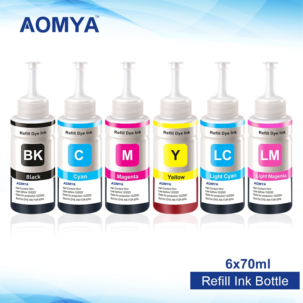 6 70ML Ink Refill Kit Compatible For EPSON L800 L801 L805 L810 L850 L1800