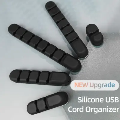 SOLVABLE Desktop Keyboard Headphone Mouse Wire Management USB Cable Organizer Line Clamp Fixer Cable Winder