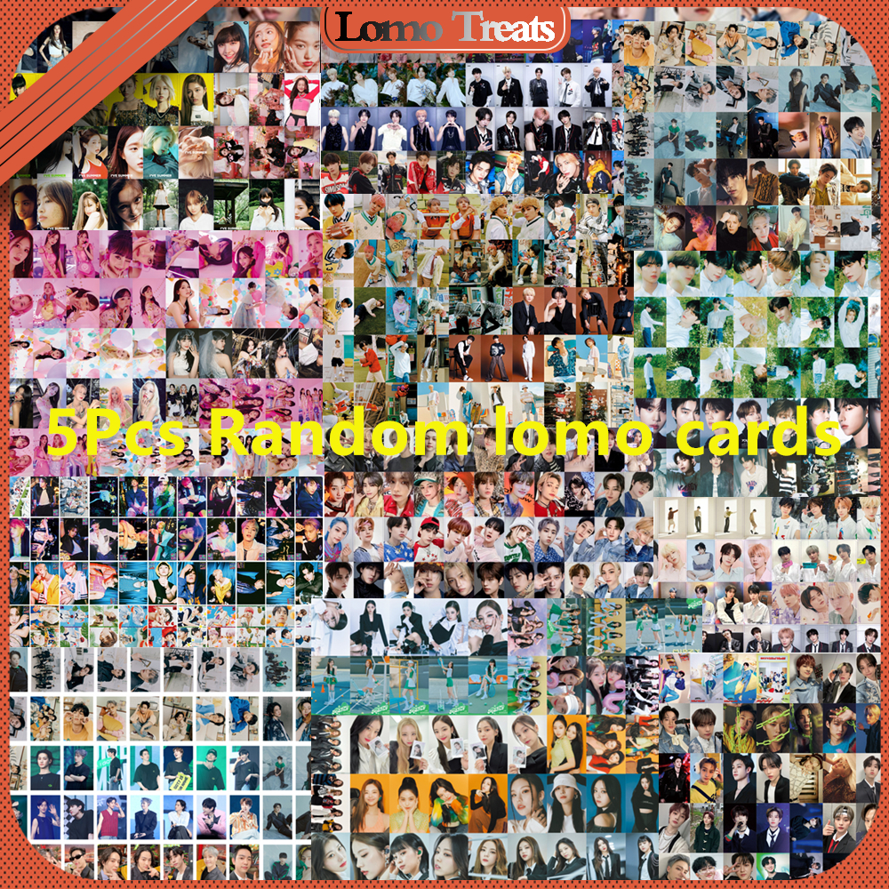 5Pcs Random lomo cards Kpop Photocards Gift Lomo Card Postcards Album