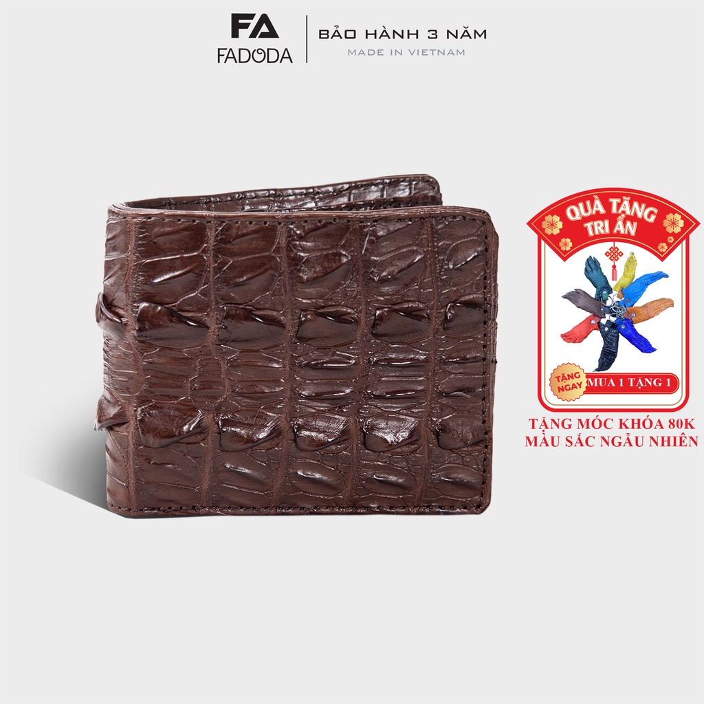 Ví nam da cá sấu fa do da fcw03d nhiều màu