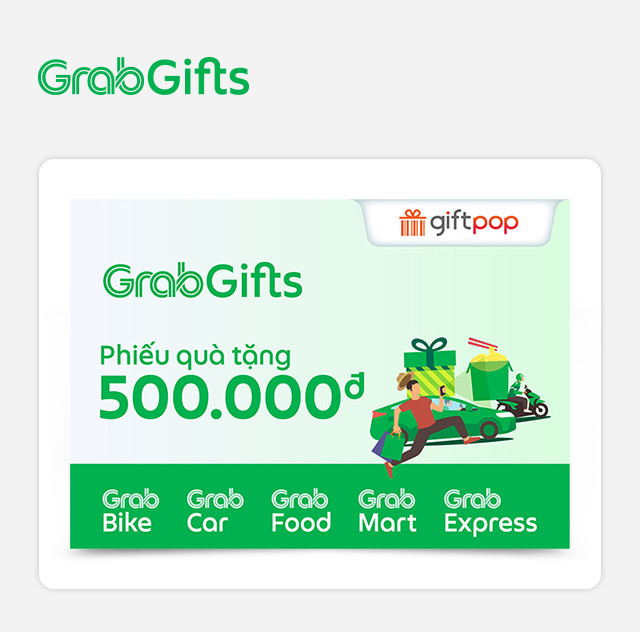Evoucher - Phiếu Quà Tặng GrabGifts 500K