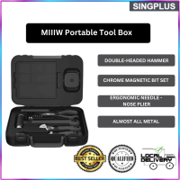 【SG LOCAL SELLER】MIIIW Portable Tool Box Maintenance Tool box Work Tools Professional Crate Double-headed Hammer