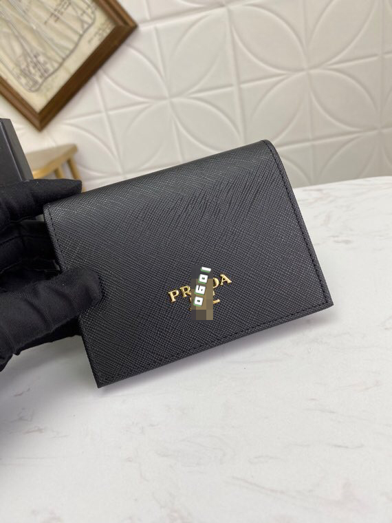 High end bags2023P Fashion Letter Logo Elegant Women's Short Clip Wallet Zero Wallet Card Bag 1MV204 Box packaging