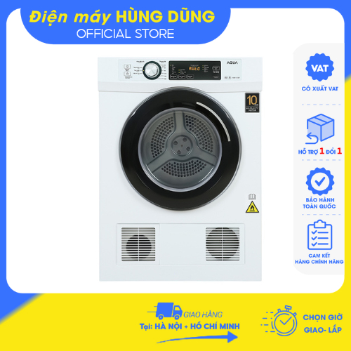 [SHIP HỎA TỐC 2H TẠI HÀ NỘI ] Máy sấy thông hơi Aqua 7 Kg AQH-V700FW/ AQH-V800H SS