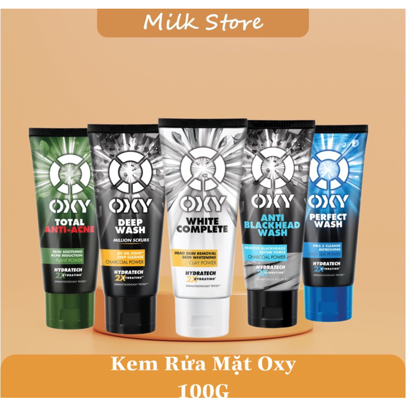Kem Rửa Mặt Dành Cho Nam Oxy 100G