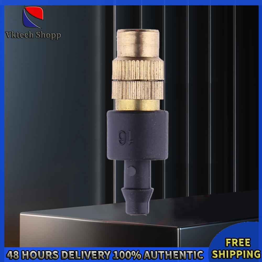 Vktech 10pcs 4/7pvc Micro Watering Sprinklers ปรับสปริงเกอร์หัวทองเหลืองหัวการเกษตรประหยัดน้ำแบบพกพาได้เครื่องมือชลประทานอัตโนมัติ ราคา 60 บาท*ส่งฟรี