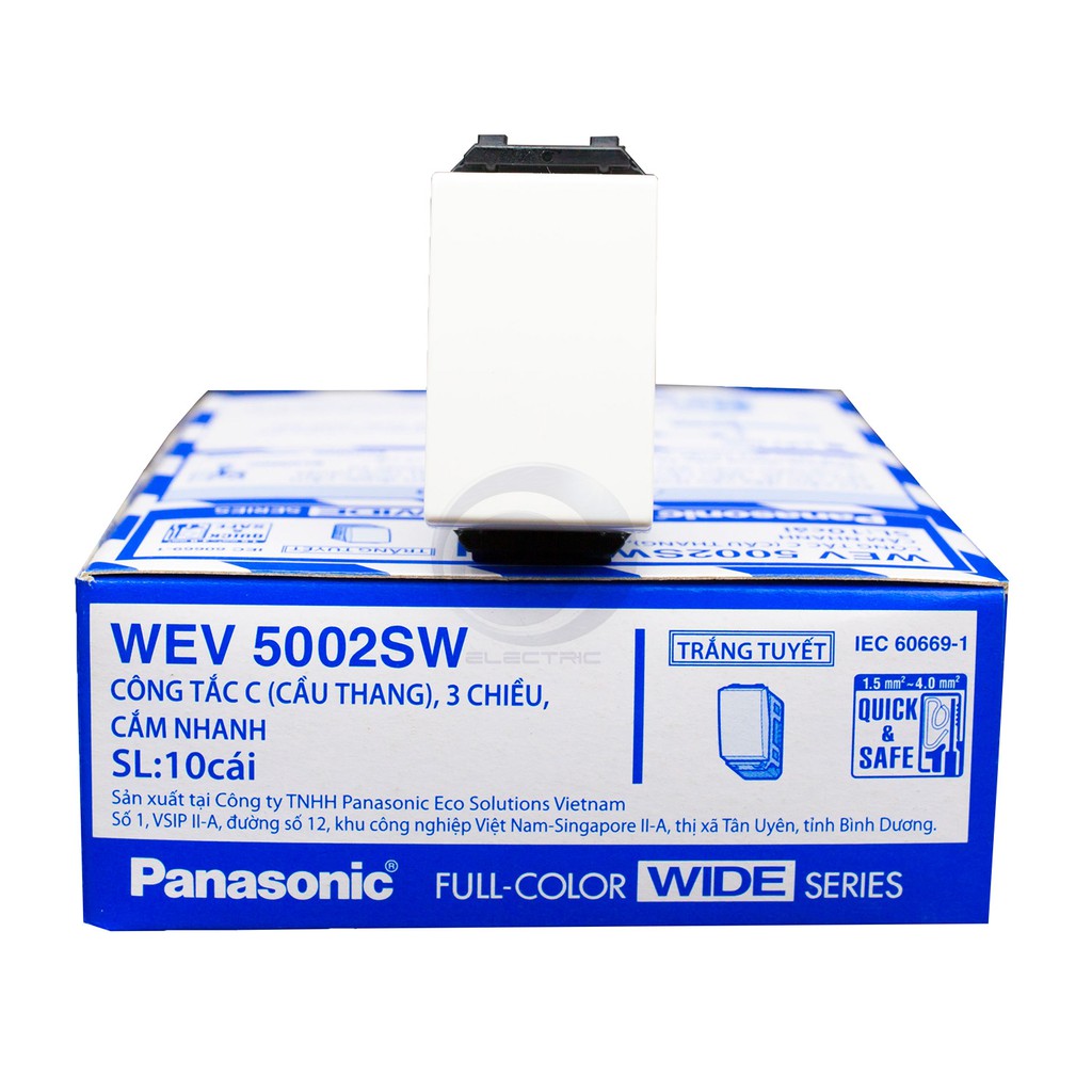 Công tắc cầu thang. công tắc 2 chiều Panasonic wide WEV5002SW