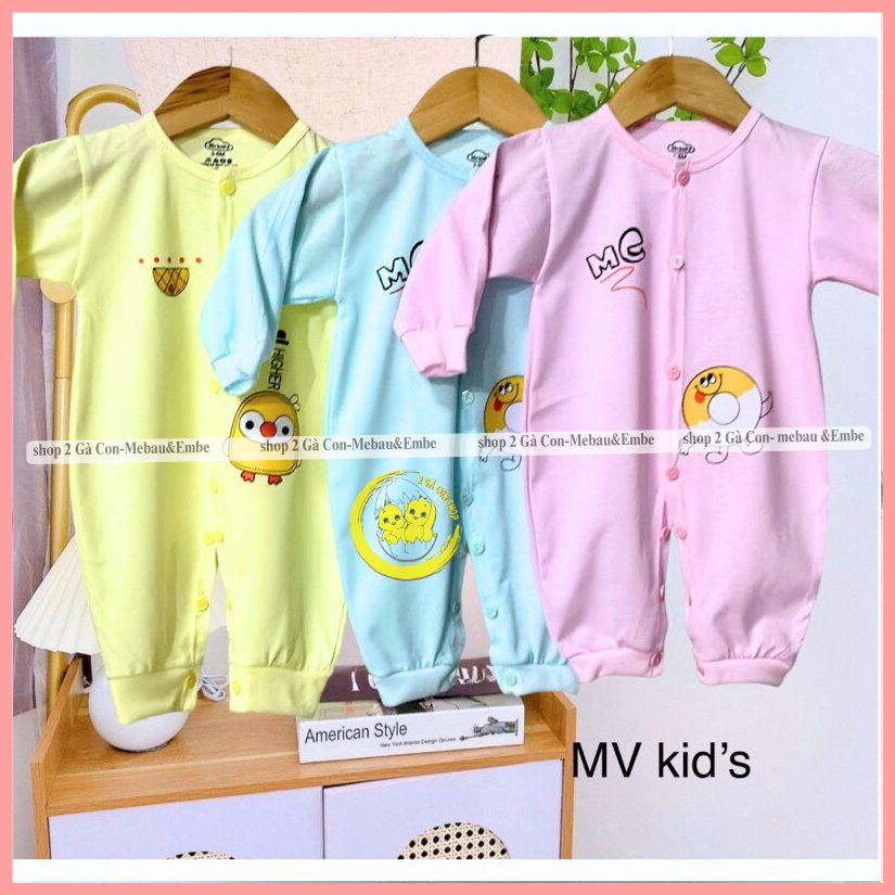 Body cotton liền thân cho bé sơ sinh