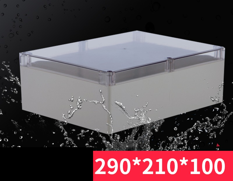 Hộp Nhựa Chống Nước F36 210x290x100 Nắp Trắng/Nắp Trong IP65 – An Ninh, Nguồn Điện - Nắp Trong Suốt