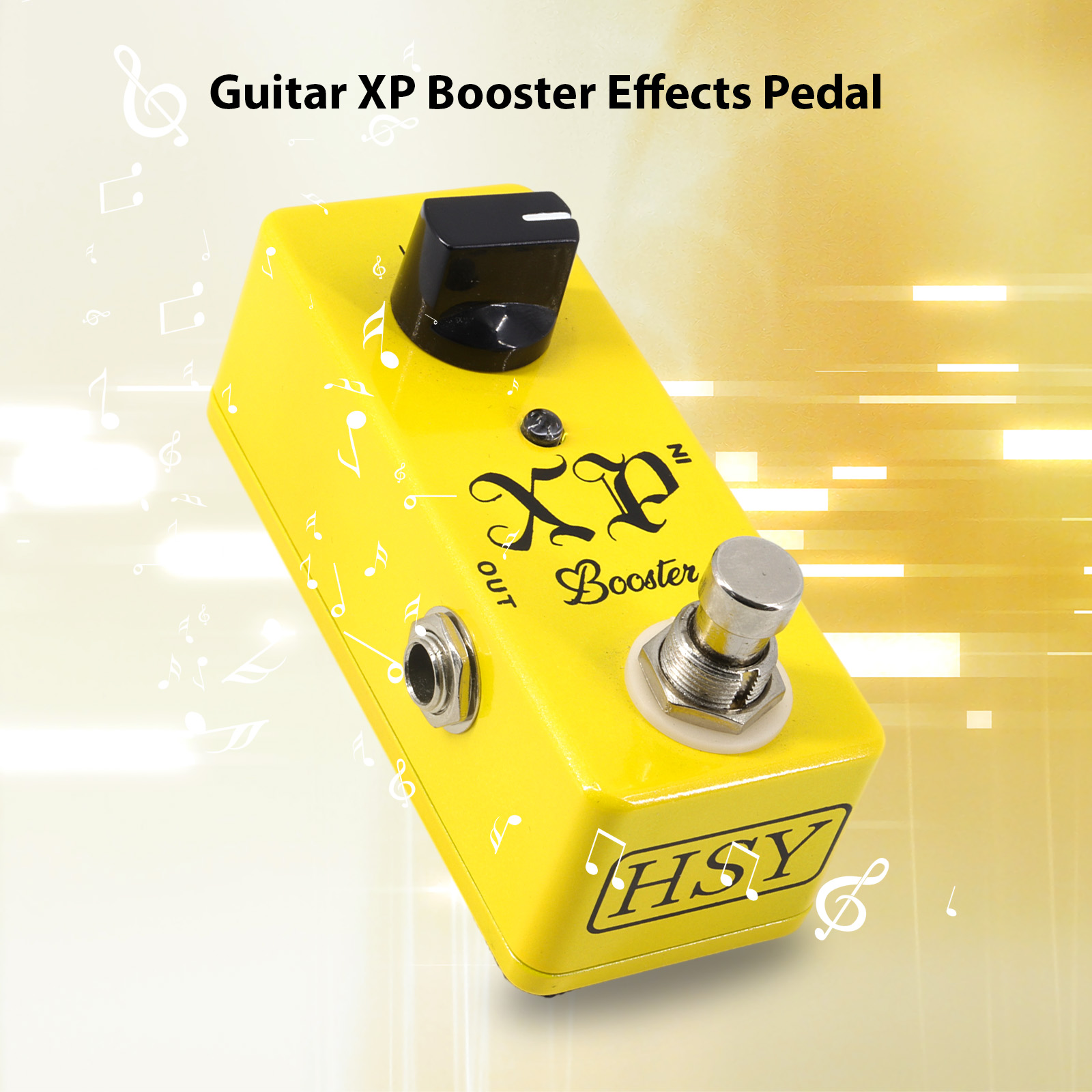 Guitar XP Booster Pedal tạo hiệu ứng cho đàn ghita điện Phơ cục true bypass vỏ sò hợp kim kẽm DC 9V 6.35 mét đầu vào/đầu ra giao diện Mini Guitar XP Booster Effector