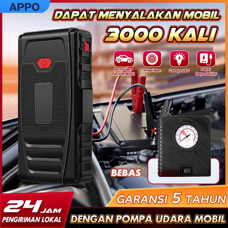[Cod] Jump Starter Car Battery Power Bank Car Air Pump Inflator Battery Jumper Modern Battery Jumper Tool Car Power Bank Jumper Starter Portable Powerbank 12000Mah Car Battery Charger Motorcycle V6 Pro Harga 119,000 rupiah*Gratis Ongkir