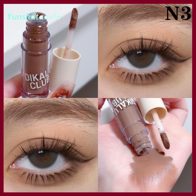 yunshataoxf Dikalu nhung Matte lỏng Eyeshadow Stick kéo dài độ bão hòa thấp Peach Hồng Brown earthy Color Eye Shadow trang điểm mỹ phẩm - 3