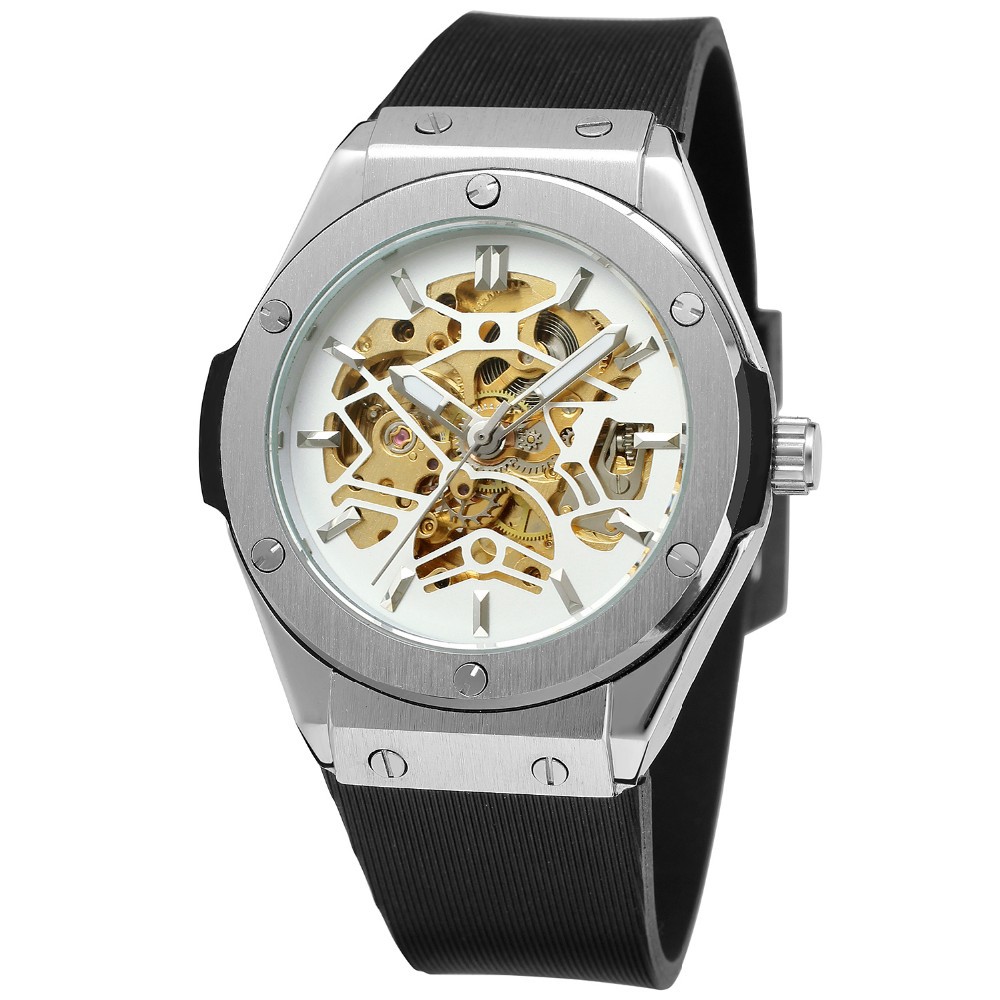 White Hollow gold movement