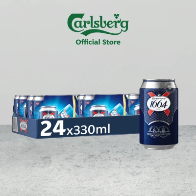 Kronenbourg 1664 Lager Beer 330ml 24s Can