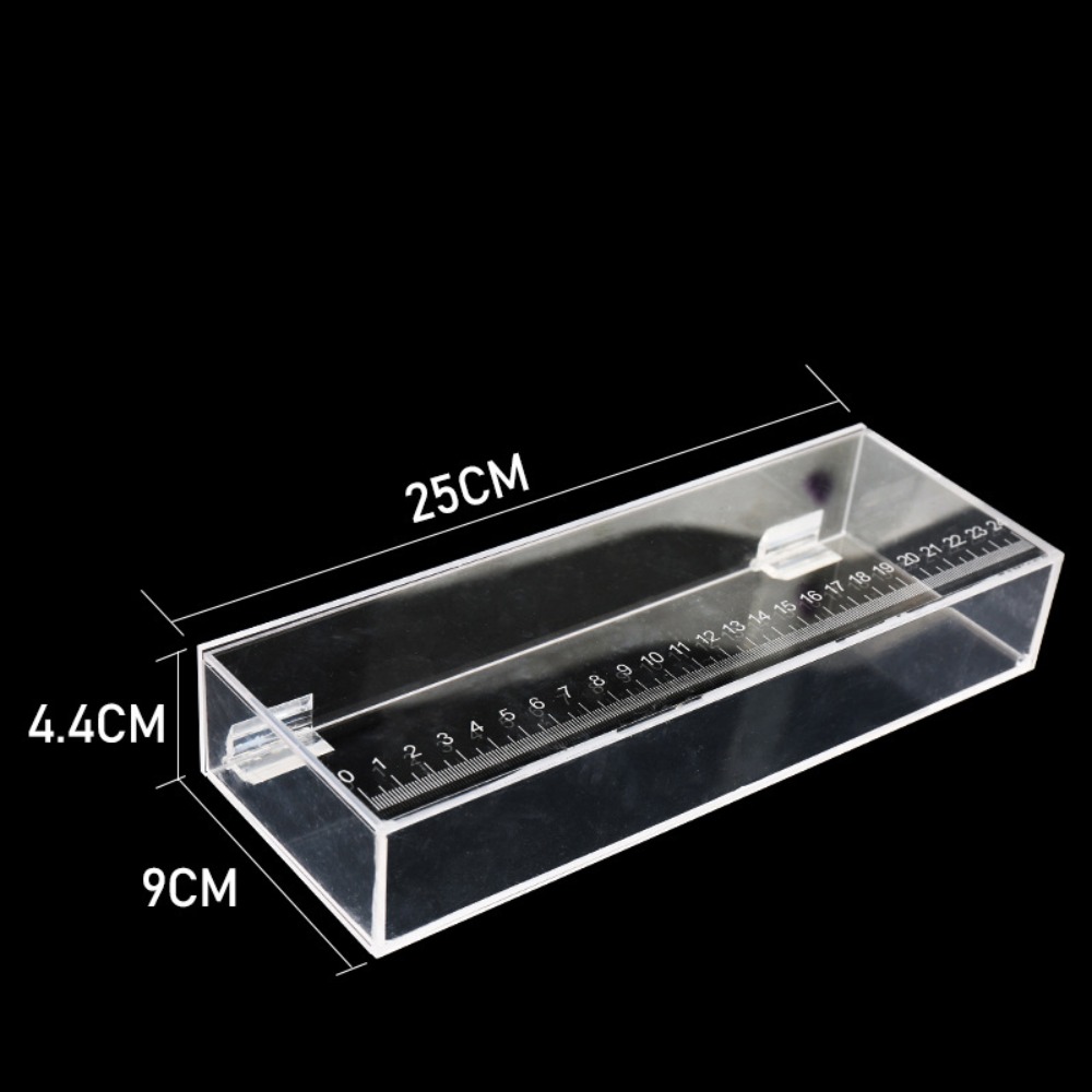 DECALE Mini Hộp xem cá Trong suốt Tiểu cảnh Bát cá vàng để bàn Bể cá chiến đấu Chống bụi Bể nuôi cá Dành cho gia đình/văn phòng - 3