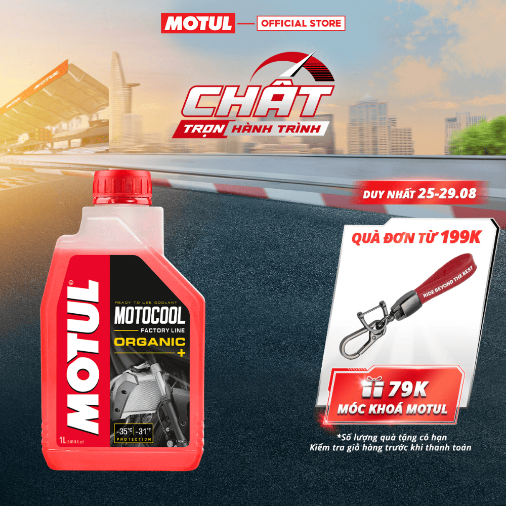 Nước làm mát motul motocool factory line -35c 1l