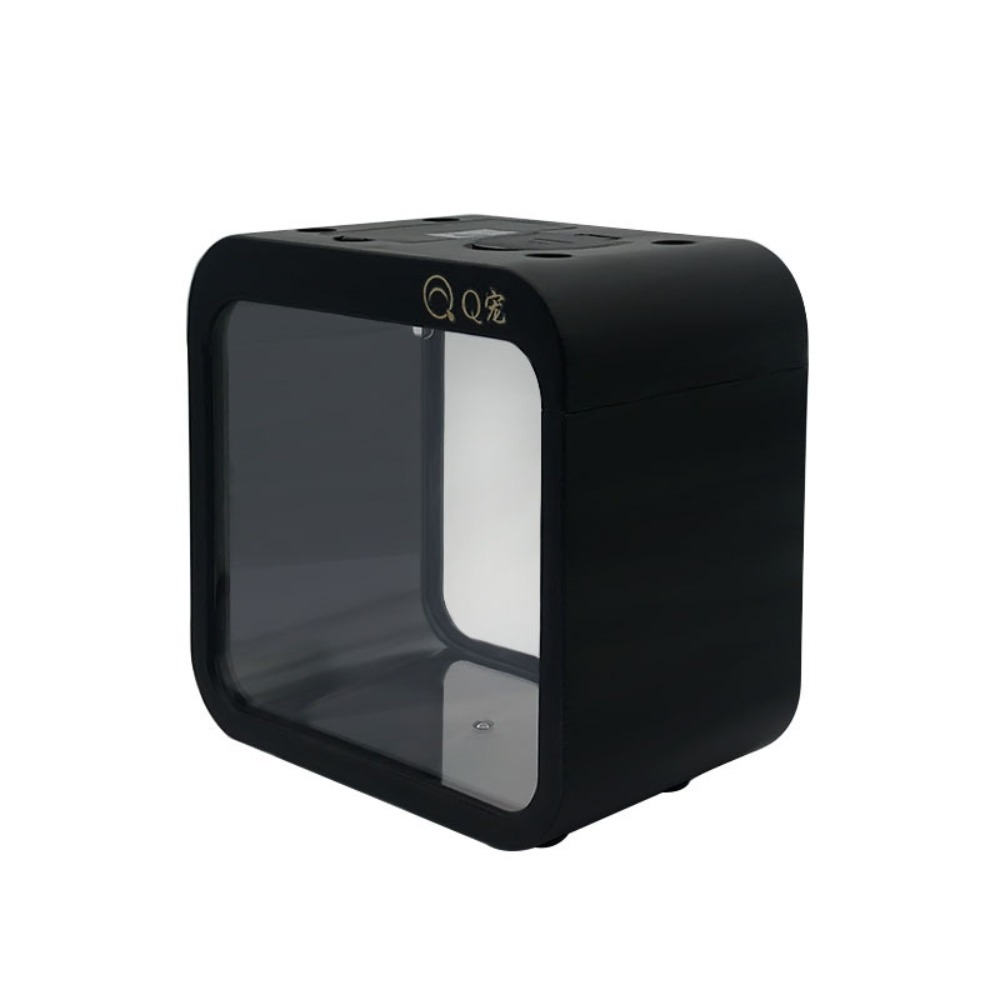 JLY55OZPQ Mini Bể cá Trong suốt LED Bể cá khối xây dựng  Trang trí để bàn Hộp rào chắn - 3