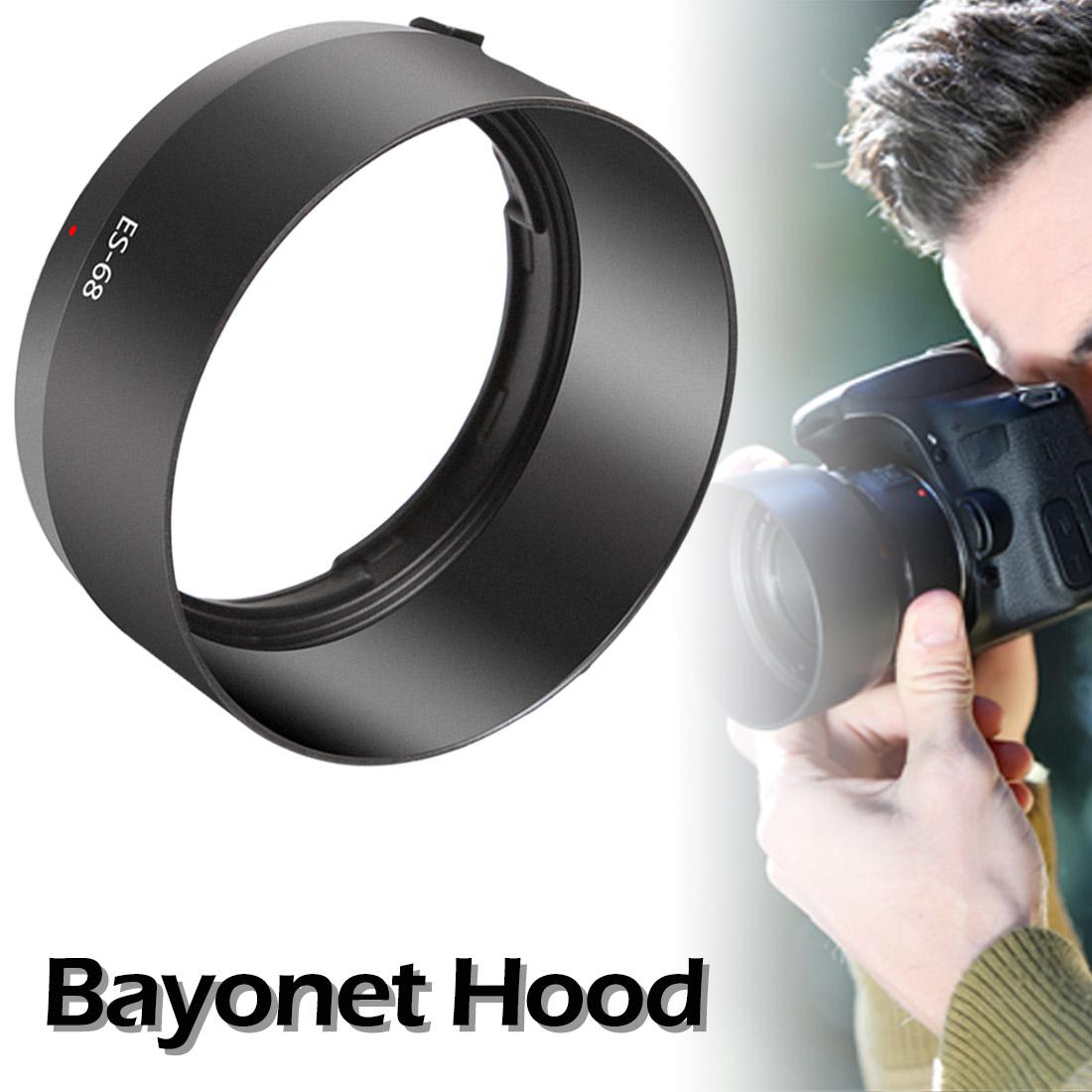 CAOMING ES-68 Lens Hood Shade for Canon Camera EOS EF 50mm f//1.8 STM Lens Durable