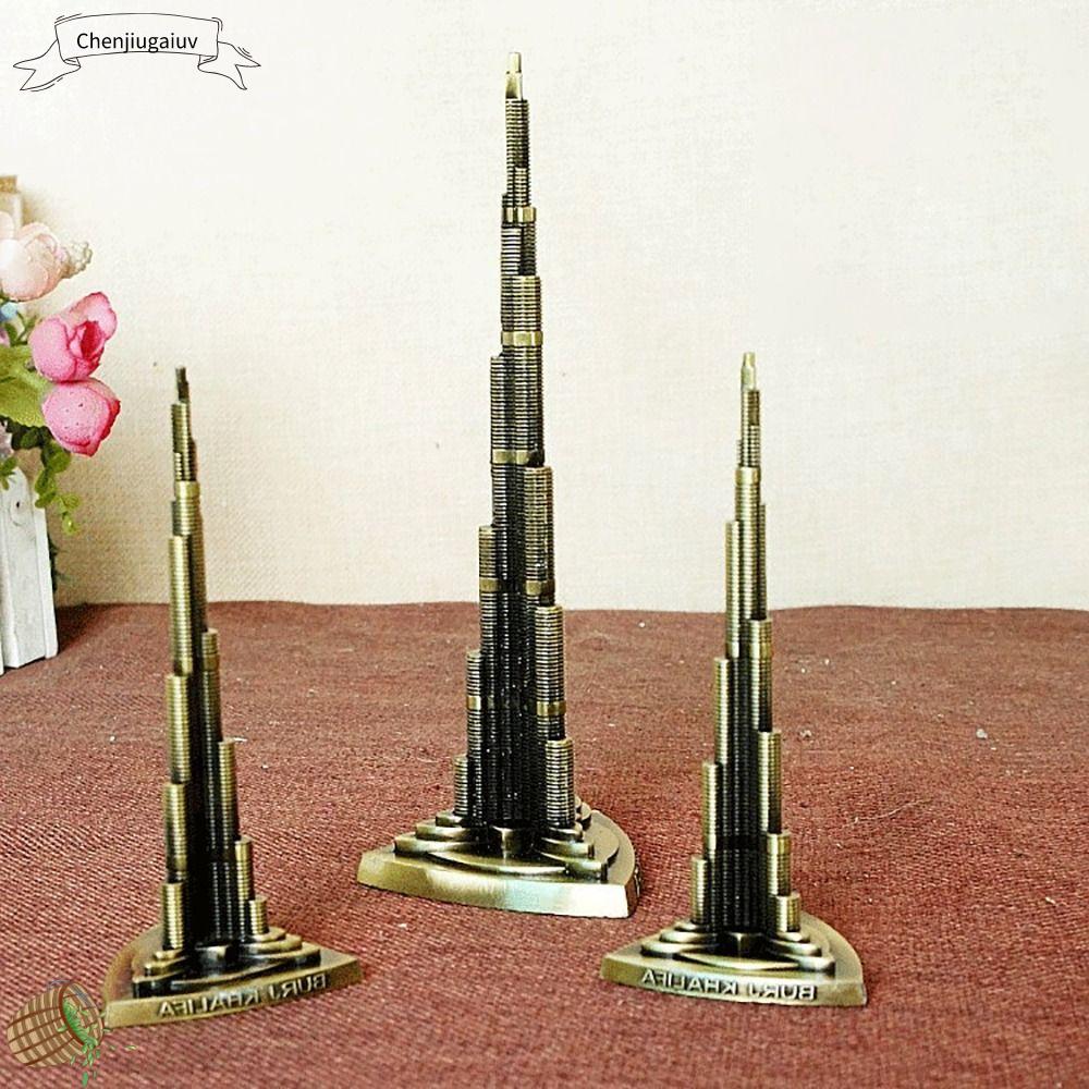 CHENJIUGAIUV 13/18/22ซม. ตึก Burj Khalifa เครื่องประดับสำหรับตกแต่ง อาคารที่สูงที่สุดในโลก รูปปั้นสถาปัตยกรรม งานฝีมืองานประดิษฐ์ ของตกแต่งบ้าน ดูไบทาวเวอร์รุ่น ราคา  88 บาท*ส่งฟรี
