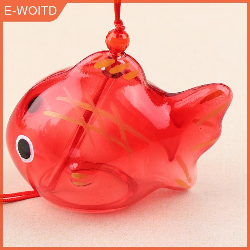 YINGRAN3 กระดิ่งลมตีระฆังแก้วสไตล์ญี่ปุ่นตกแต่งสวนปลาทองแขวนตกแต่งกลางแจ้งจี้เฟอรินตกแต่งปลาเครื่องประดับ ราคา 44 บาท*ส่งฟรี