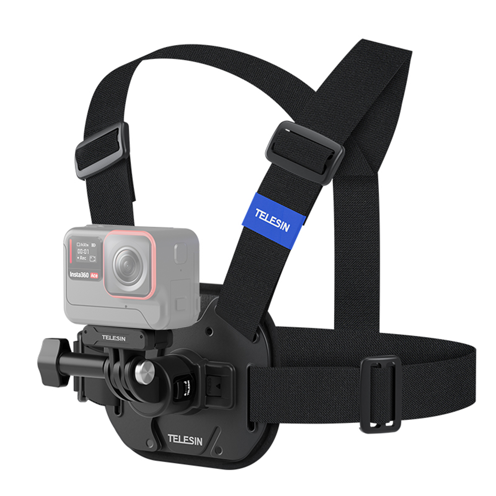  Telesin máy ảnh thể thao Bộ dây treo ngực phát hành nhanh chóng Dây đeo ngực thay thế cho anh hùng 12 11 10 9 DJI Osmo hành động insta360 X4 X3 Phụ kiện camera hành trình 