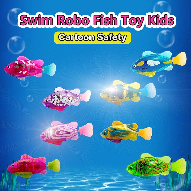 Battery Powered Robo Fish Toy Swimming Electronic Fish For Kids