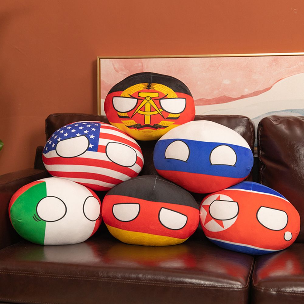 30cm ĐỨC Dễ thương Countryball PHÁP NGA Quà Tặng LIÊN XÔ Quốc gia Bóng Đệm Nước Bóng Đồ Chơi Nhồi Bô